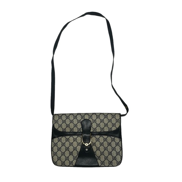 FINAL PRICE Late 70’s/early 80’s Gucci GG Monogram CanvasLeather Convertible Bag - Picture 9 of 15